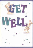 With the spirited kindness found in Haringey's local communities, this get well card is a tribute to hope and togetherness. Two charming companions-a hug-ready bear with gentle paws and a playful puppy with velvety ears-join forces beneath an array of twinkling stars, radiating encouragement and affection. Painted with deep purples and teals, the cheerful 'Get Well' message rises from a clean, creamy white background, its friendly shape echoing the optimism of a stroll through Alexandra Park in spring. Every detail, from the stars' whimsical sparkle to the plush, realistic fur, feels thoughtfully placed, creating an atmosphere of sincere care. The card mirrors the intention behind a hand-delivered bouquet from Haringey Flowers: a comforting expression, designed to lift spirits and let loved ones in N8 know they are remembered with warmth and compassion.